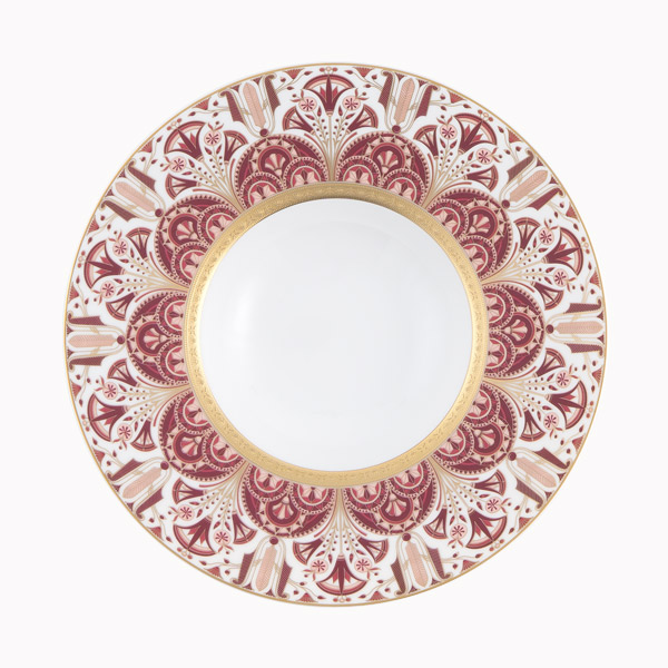 haviland-limoges-r-ves-du-nil-pourpre-or-suppenteller-tiefer-teller-mit-breitem- image 1