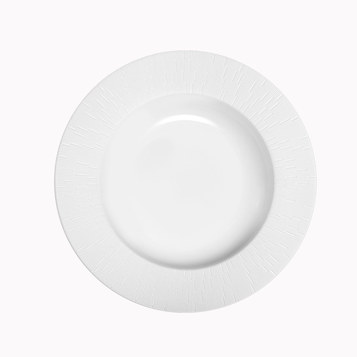 haviland-limoges-infini-blanc-suppenteller-mit-fahne image 1