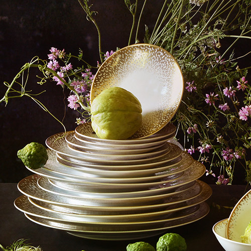 haviland-limoges-souffle-d-or-brotteller-butterschale image 2