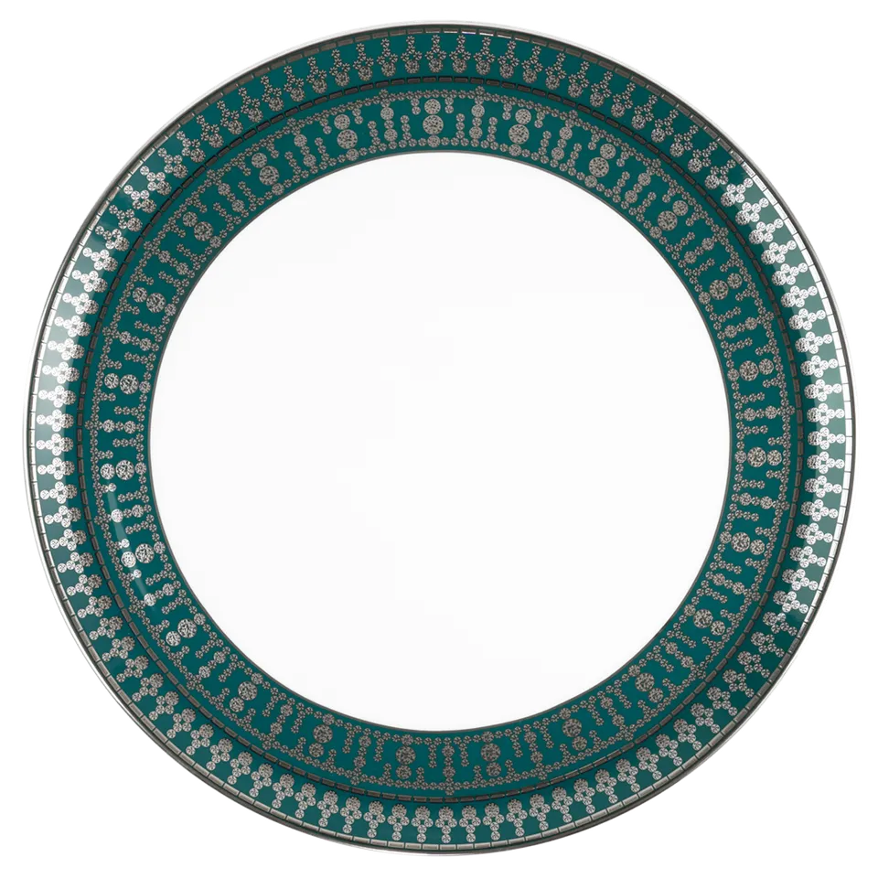 haviland-limoges-tiara-bleu-paon-plat-tarte image 1