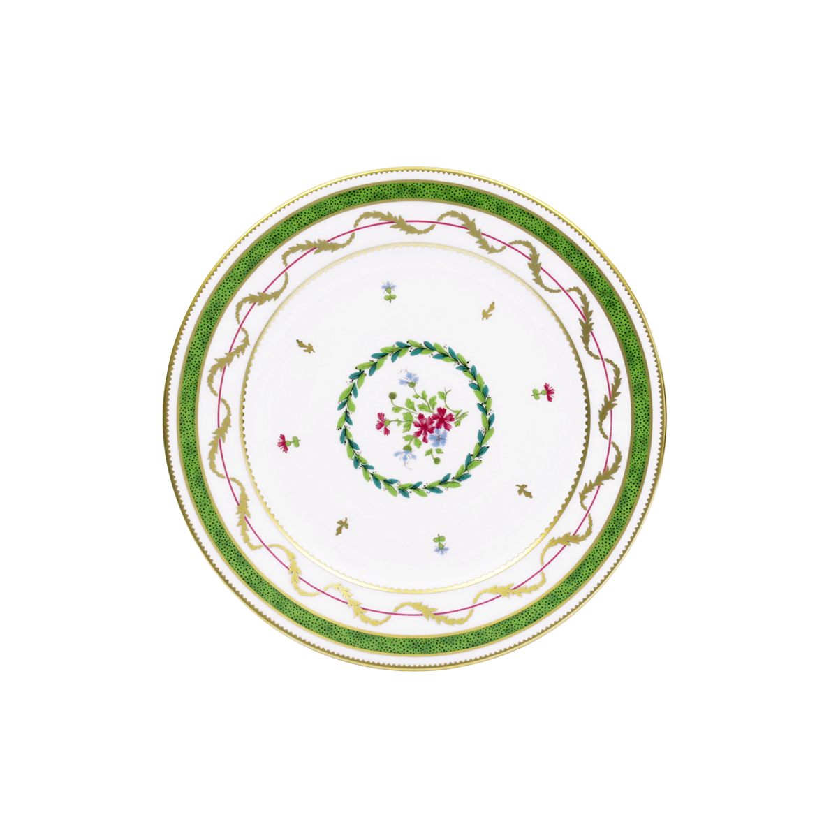 haviland-limoges-vieux-paris-vert-kuchenteller-dessertteller image 1