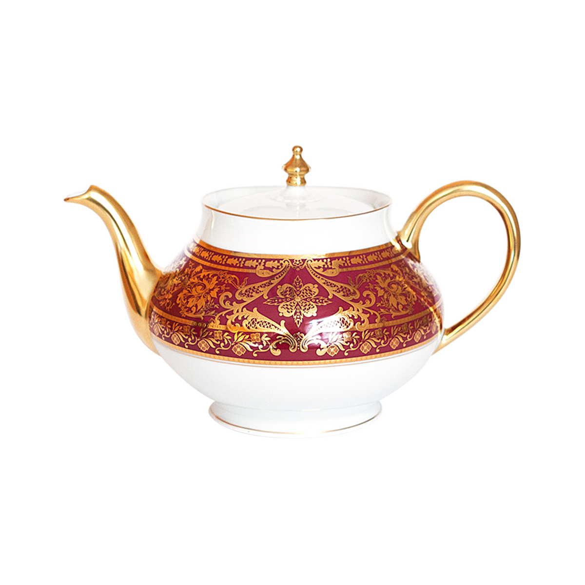haviland-limoges-matignon-kugel-teekanne-cerise-or image 1