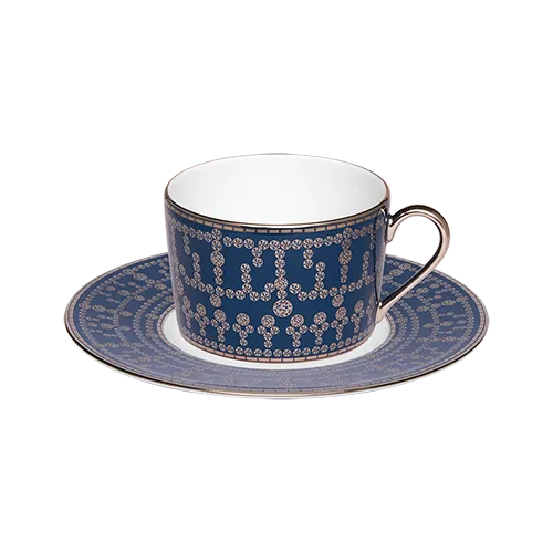 haviland-limoges-tiara-bleu-de-prusse-platine-teetasse-mit-untertasse image 1