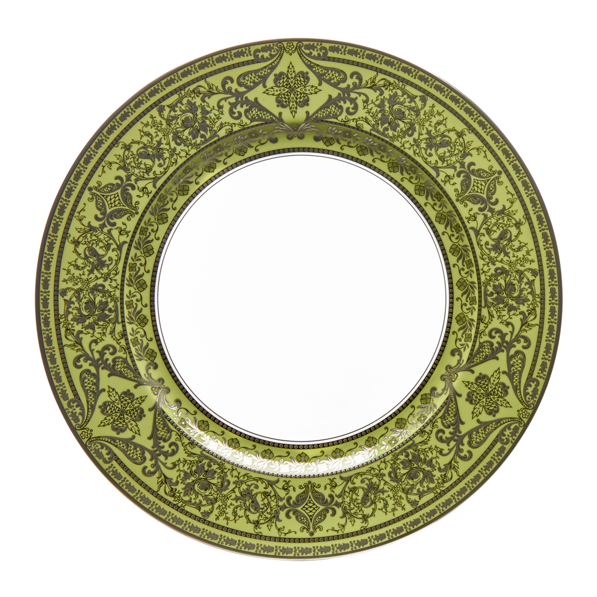 haviland-limoges-matignon-essteller-vert-pomme-platine image 1
