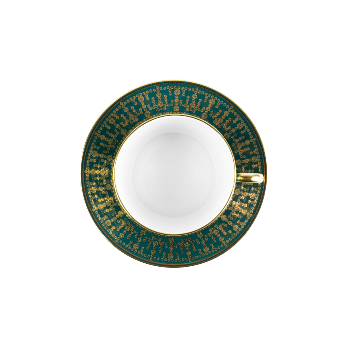 haviland-limoges-tiara-bleu-paon-fr-hst-ckstasse-mit-untertasse-gold image 2