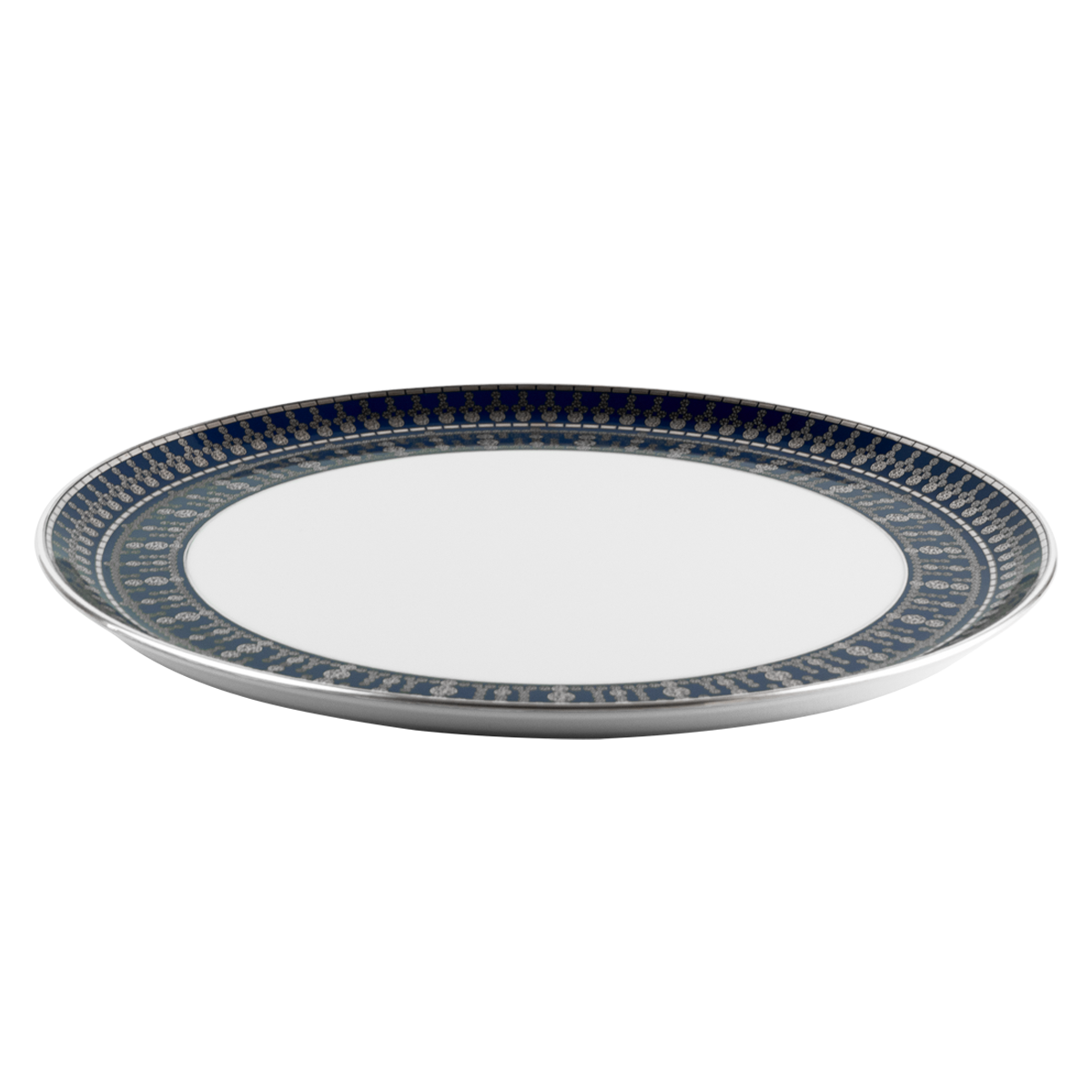 haviland-limoges-tiara-bleu-de-prusse-platine-tarteplatte image 2