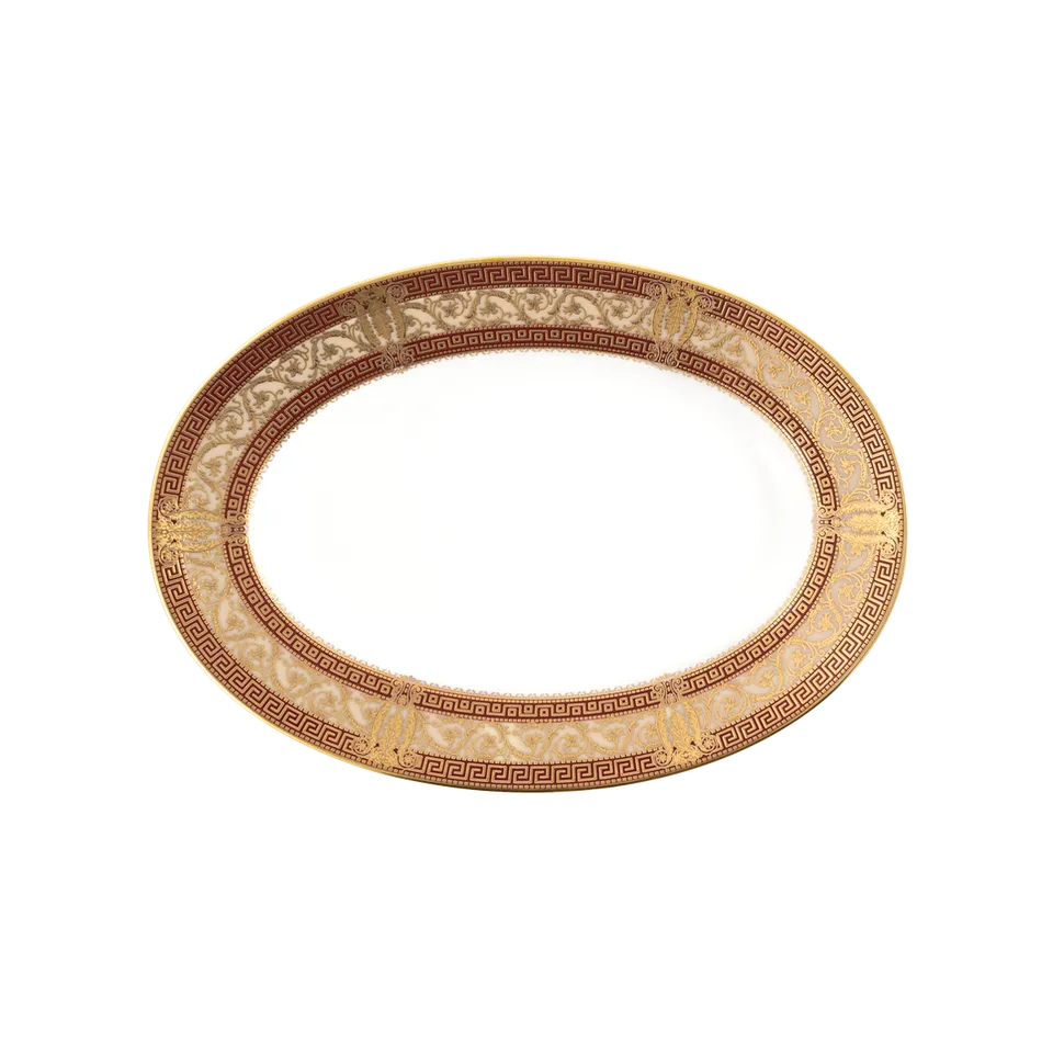 haviland-limoges-salon-murat-ravier-cerise-or image 1