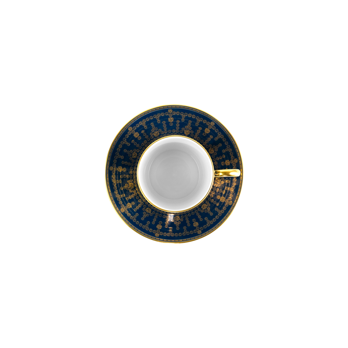 haviland-limoges-tiara-bleu-prusse-or-mokkatasse-mit-untertasse image 2