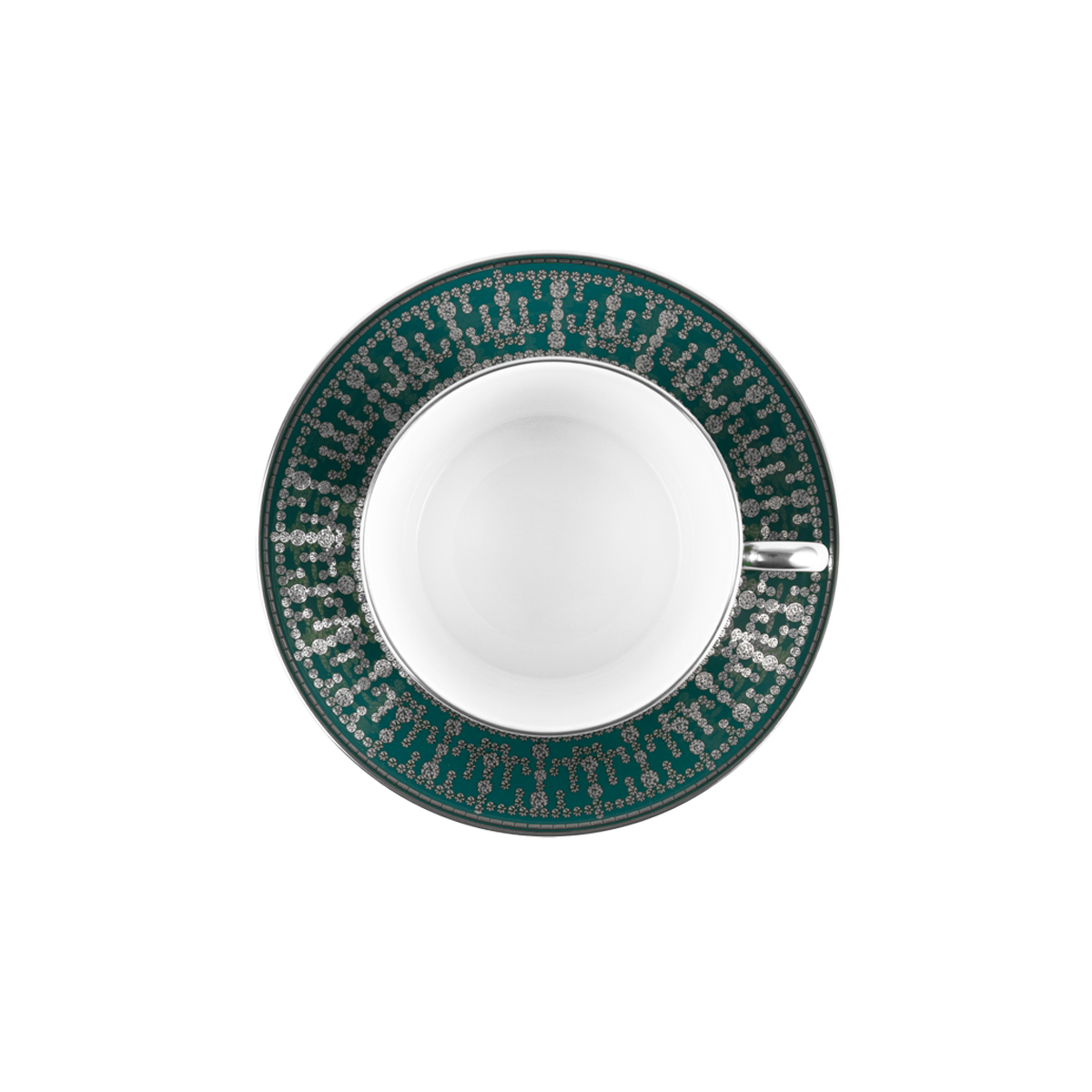 haviland-limoges-tiara-bleu-paon-platine-fr-hst-ckstasse-mit-untertasse image 2