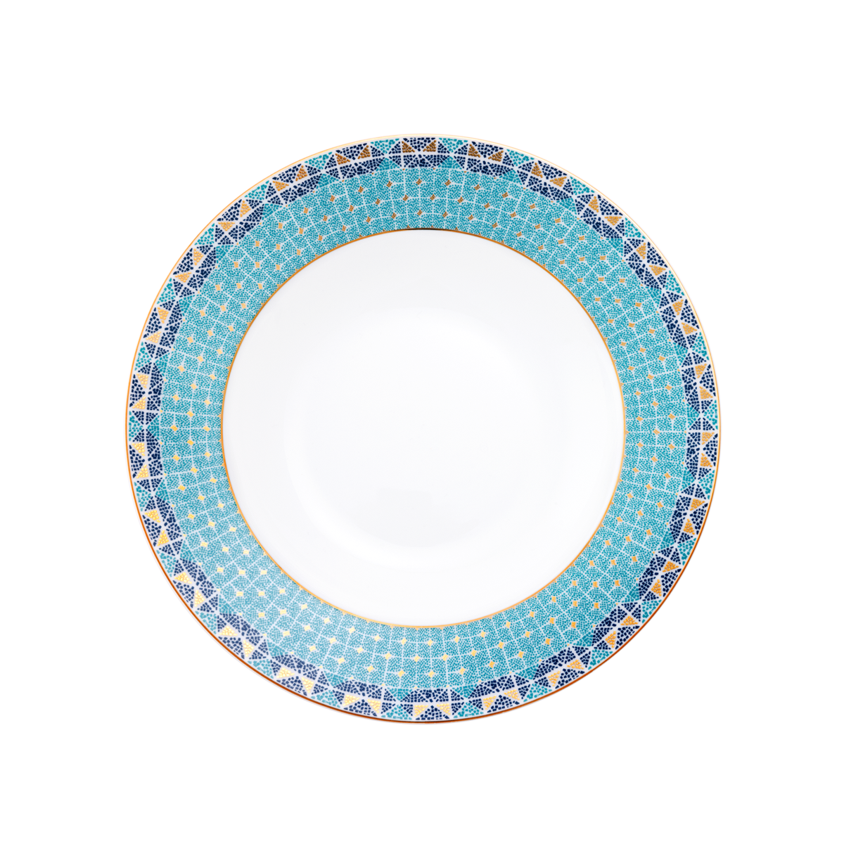 haviland-limoges-portofino-assiette-creuse-aile-tiefer-teller-mit-fahne image 1