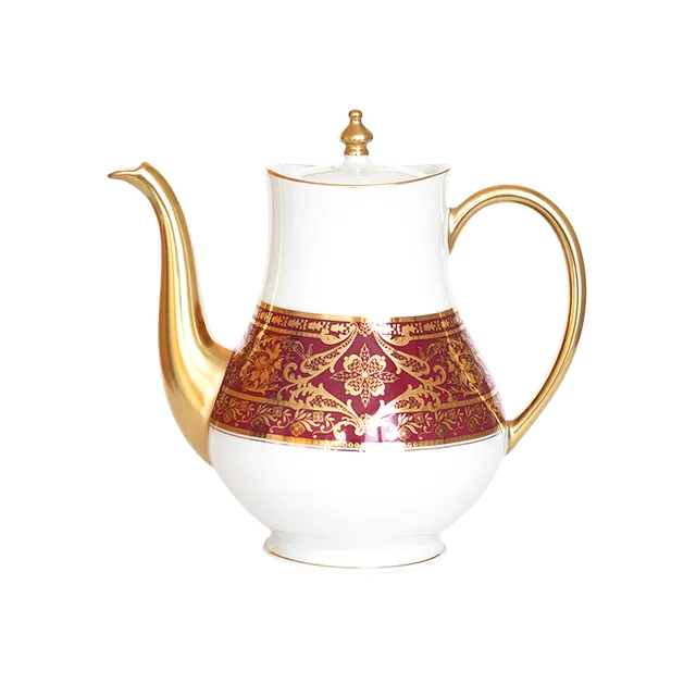 haviland-limoges-matignon-kaffeekanne-verseuse-kirsche-gold image 1