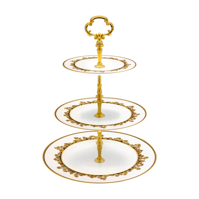 haviland-limoges-feuille-d-or-3-st-ckige-etagere-serviteur image 1