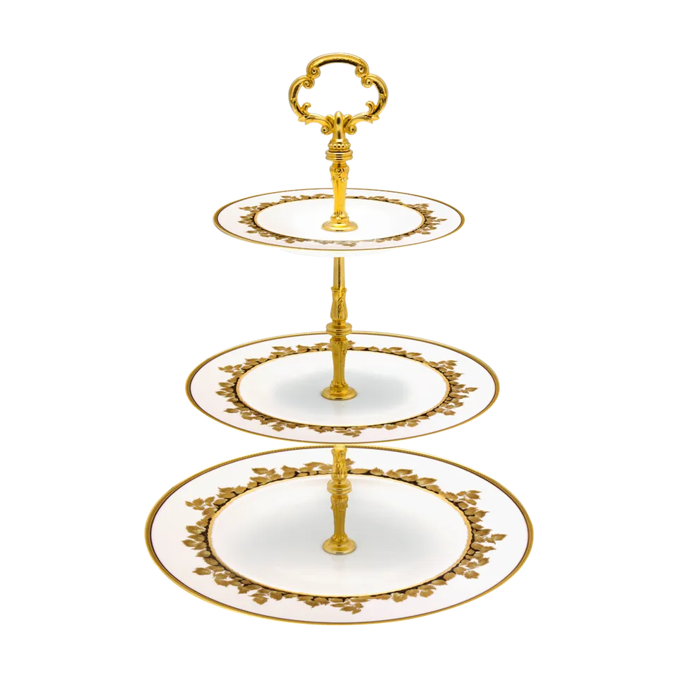haviland-limoges-feuille-d-or-3-st-ckige-etagere-serviteur image 1