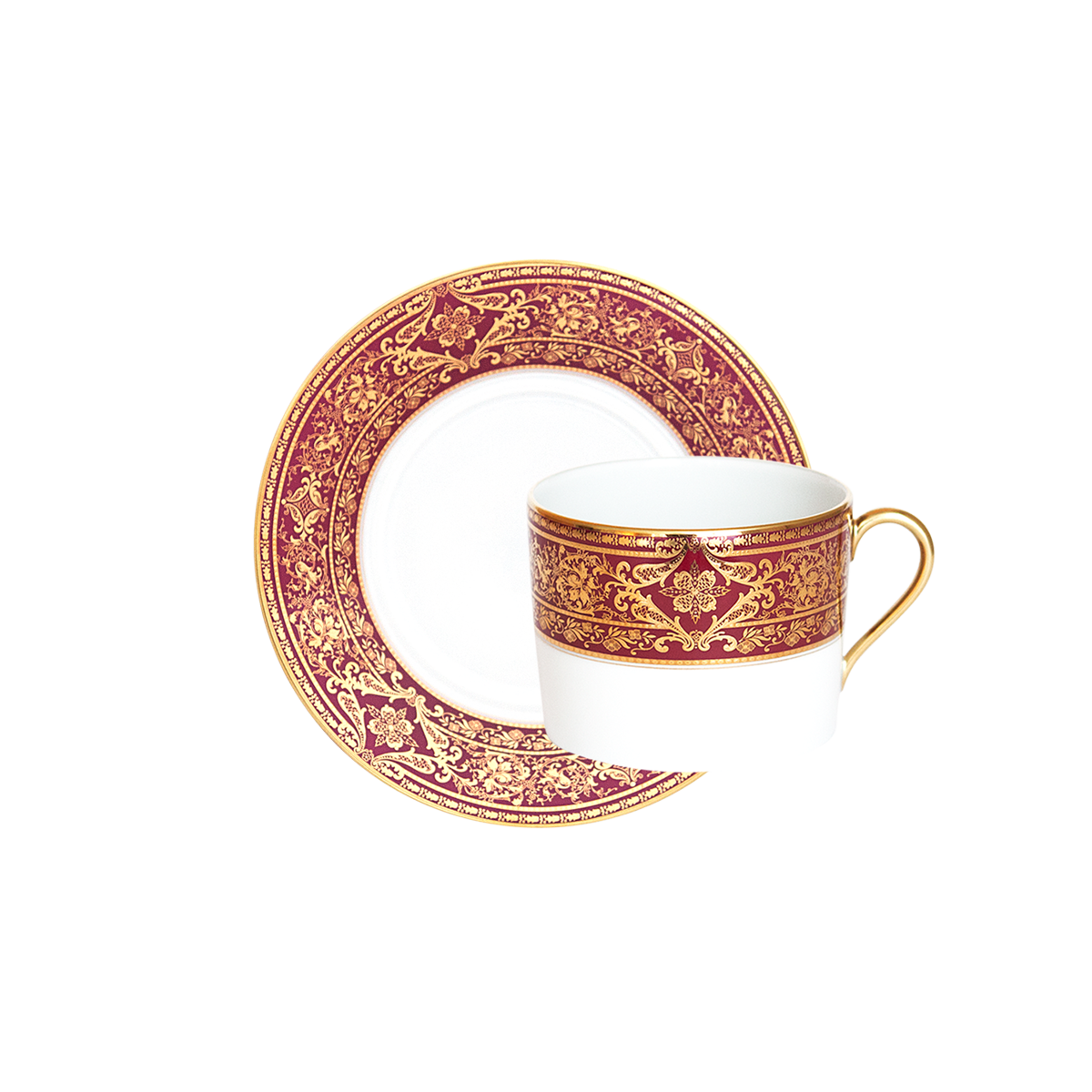 haviland-limoges-matignon-cerise-or-fr-hst-ckstasse-mit-untertasse image 1