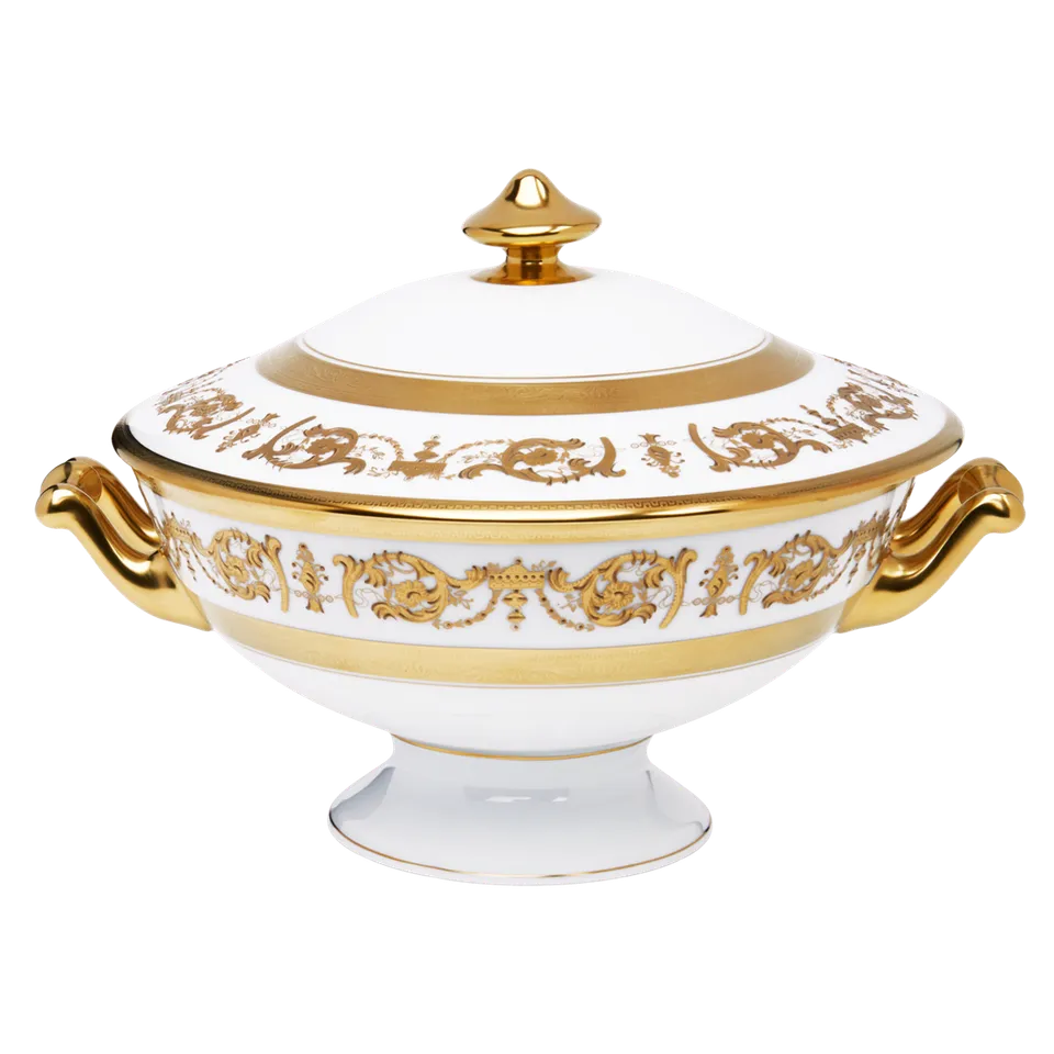 haviland-limoges-imp-rator-soupi-re-suppenterrine-wei-gold image 1