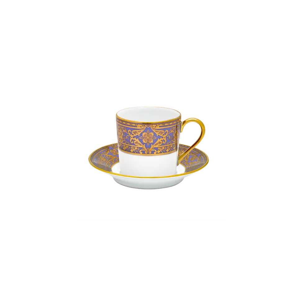 haviland-limoges-matignon-lavendel-gold-mokkatassen-set image 1
