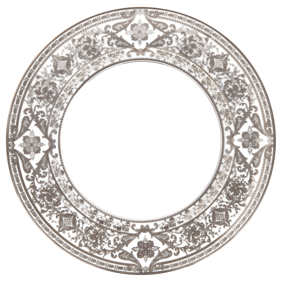haviland-limoges-matignon-blanc-platine-servierplatte-rund image 1
