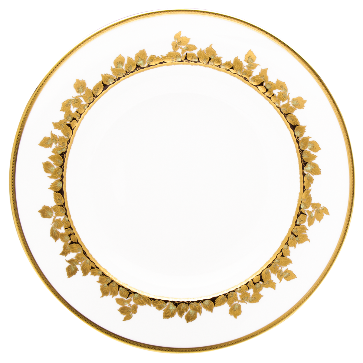 haviland-limoges-feuille-d-or-runde-tiefe-platte-servierschale image 1