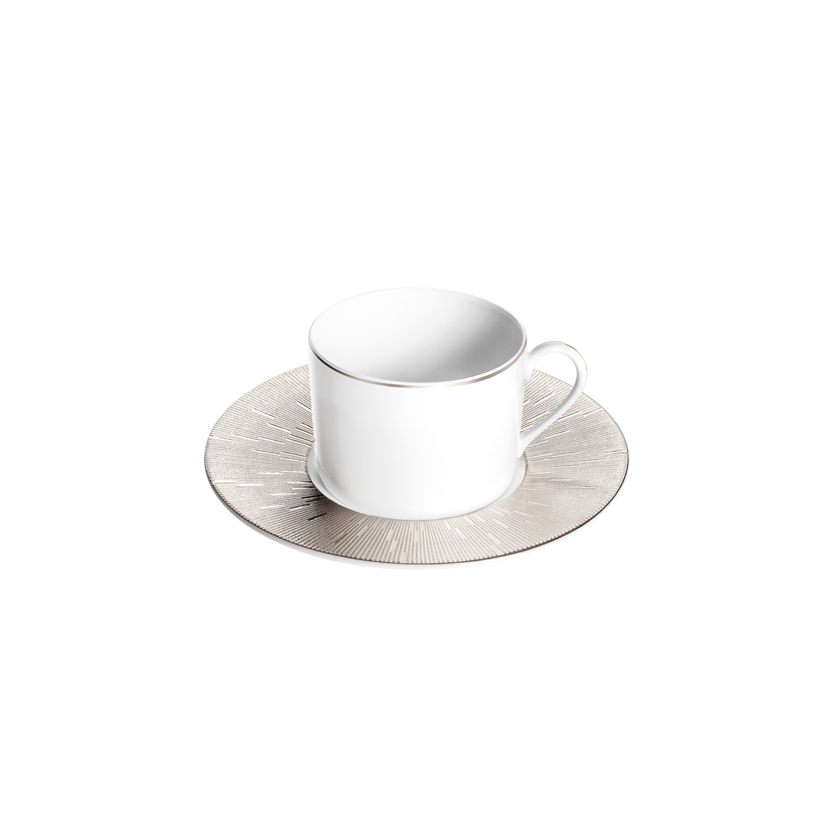 haviland-limoges-infini-platine-tee-tasse-mit-untertasse image 1
