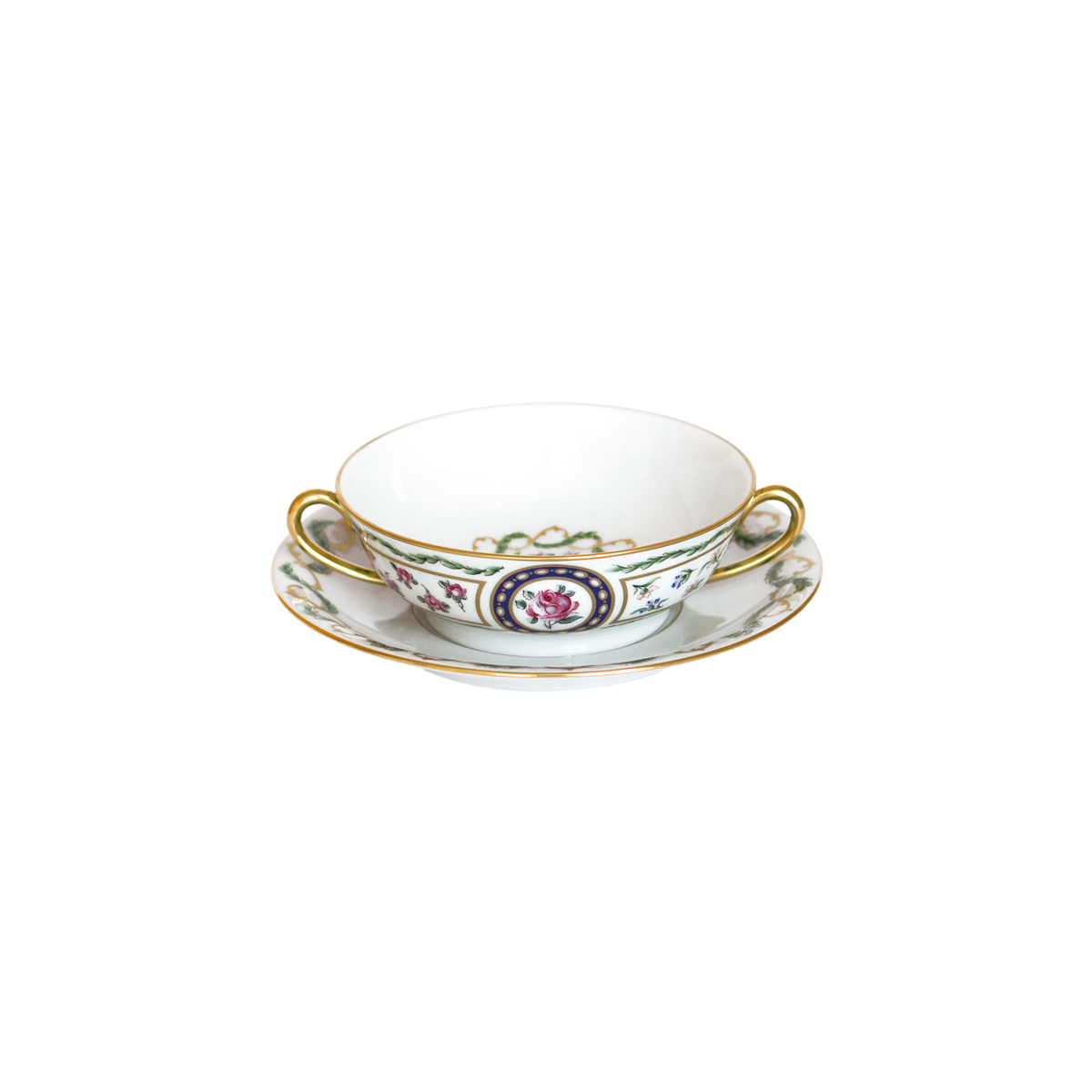 haviland-limoges-louveciennes-bouillonschale-mit-untertasse image 1