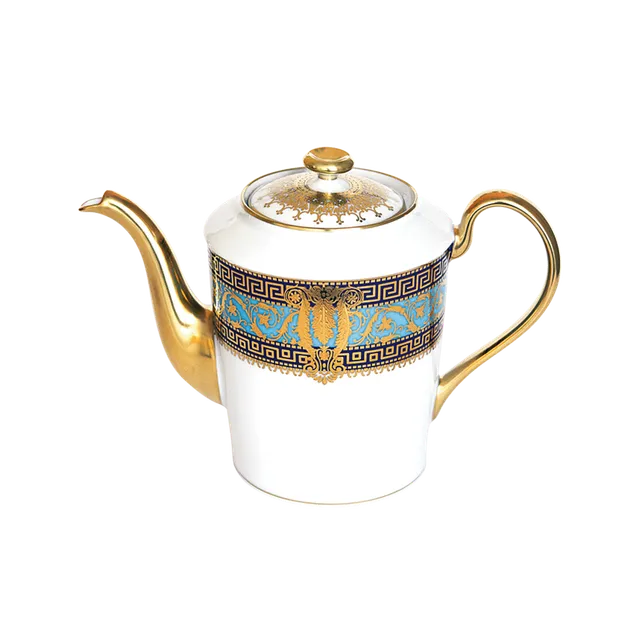 haviland-limoges-teekanne-salon-murat-bleu-ciel-or image 1