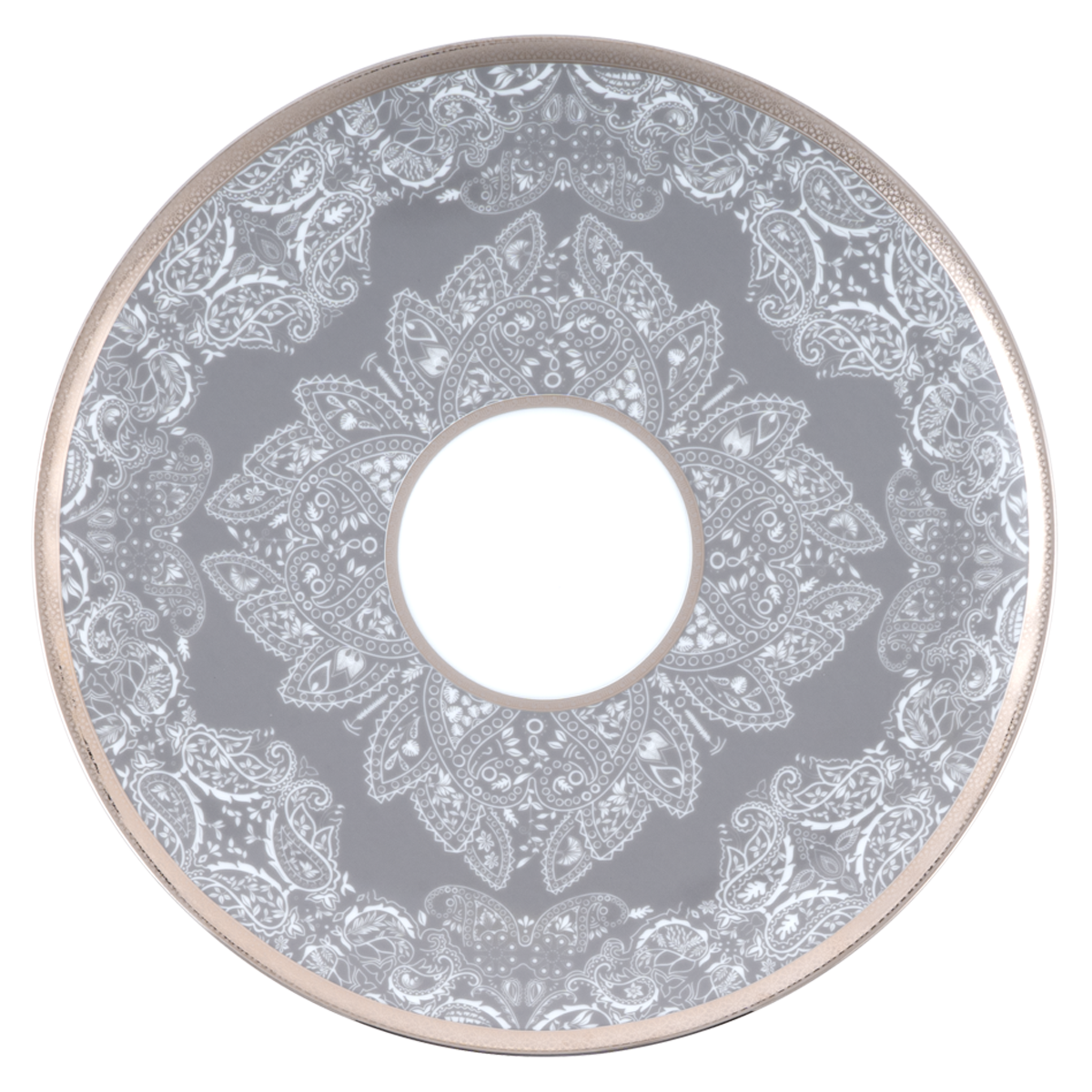 haviland-limoges-romane-platzteller-grau-pr-sentationsteller image 1