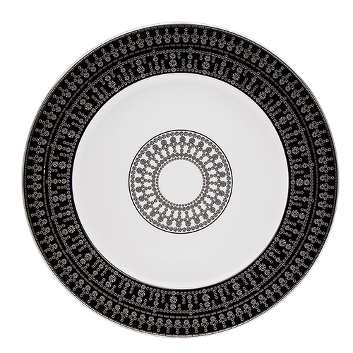 haviland-limoges-tiara-noir-assiette-de-pr-sentation-noir-platine image 1