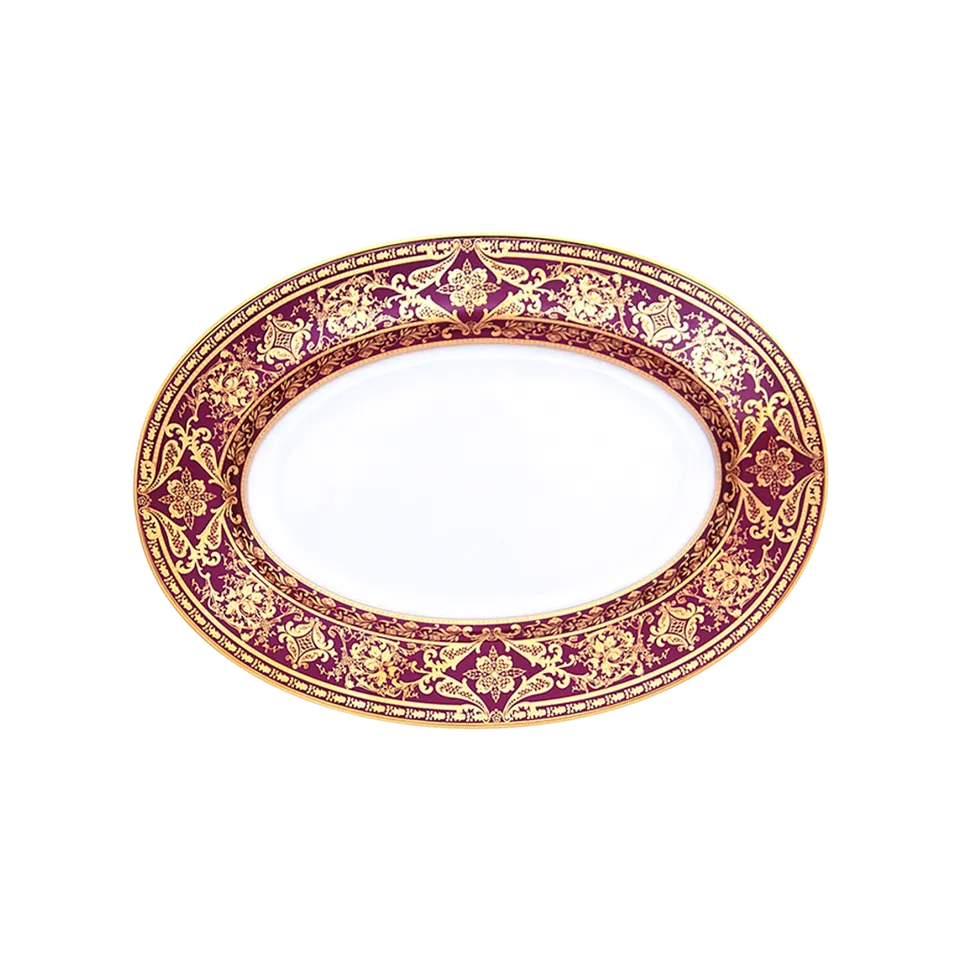 haviland-limoges-matignon-ravier-kirschrot-gold image 1