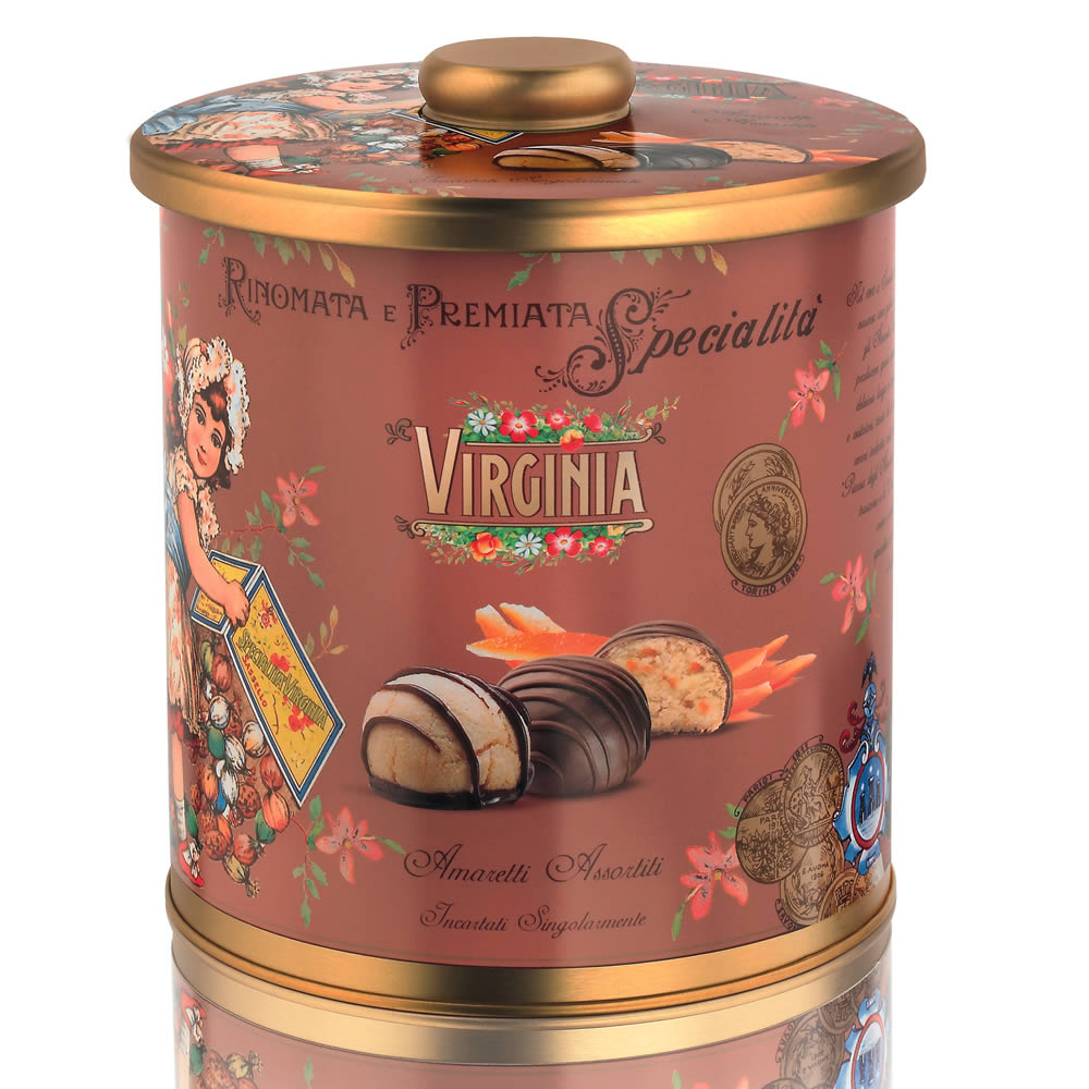 virginia-amaretti-amaretti-arancia-zenzero-mit-schokolade-biscottiera-220g image 2