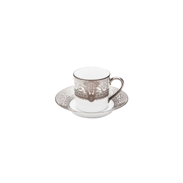 haviland-limoges-salon-murat-blanc-platine-kaffeetasse-mit-untertasse image 1