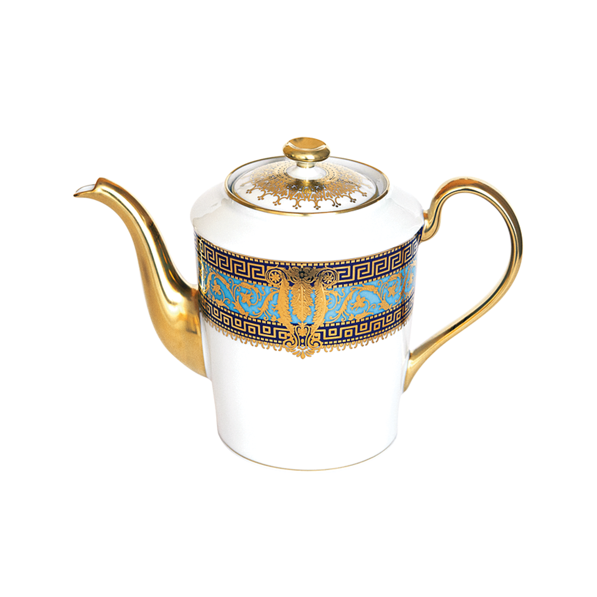 haviland-limoges-teekanne-salon-murat-bleu-ciel-or image 1