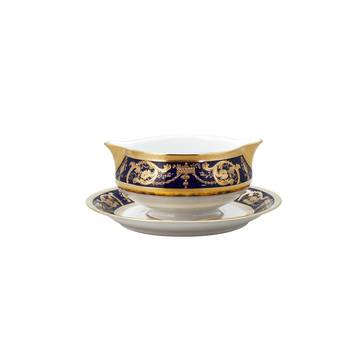 haviland-limoges-imp-rator-sauci-re-bleu-de-four-or image 1
