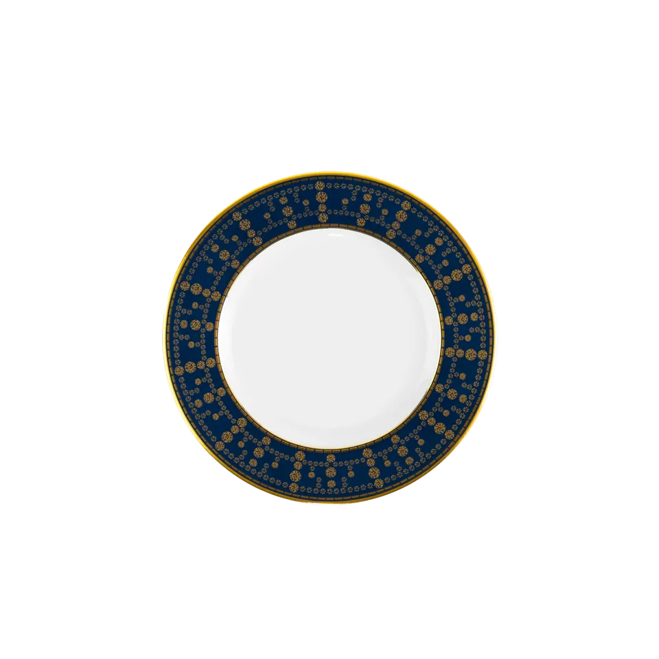 haviland-limoges-tiara-bleu-de-prusse-gold-brotteller image 1