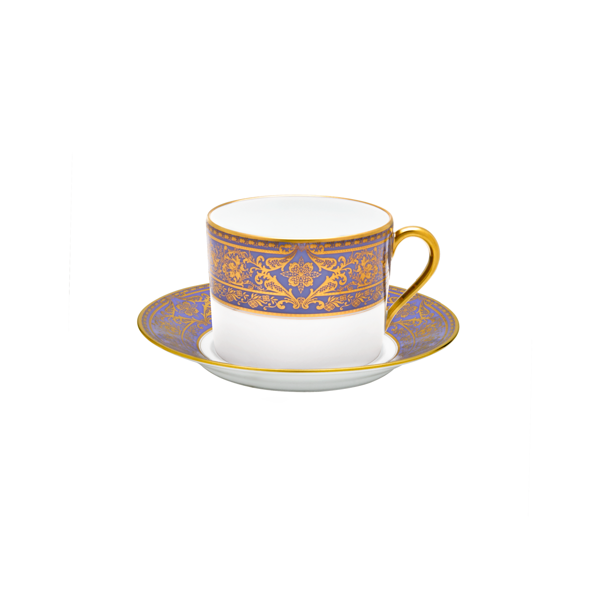 haviland-limoges-matignon-lavande-or-fr-hst-ckstasse-mit-untertasse image 1