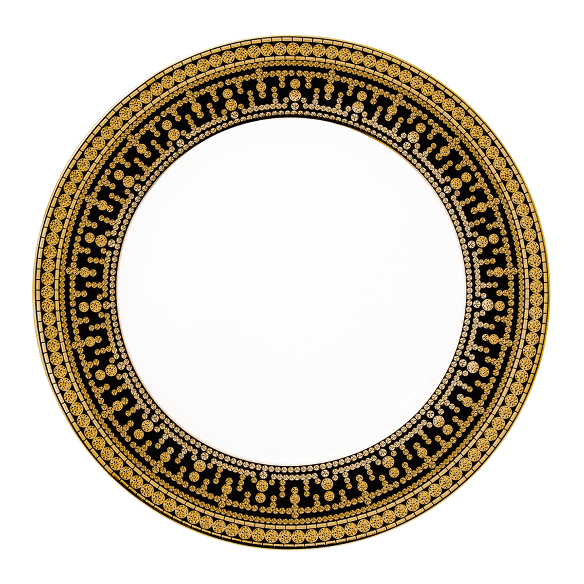 haviland-limoges-tiara-noir-or-dinnerteller image 1