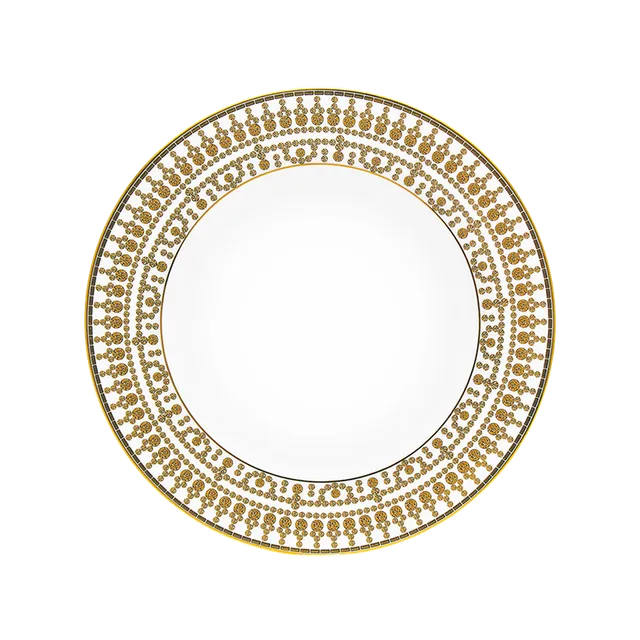 haviland-limoges-tiara-wei-gold-suppenteller-mit-fahne image 1