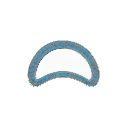 haviland-limoges-matignon-halbmond-salatteller-bleu-piscine-platin image 2