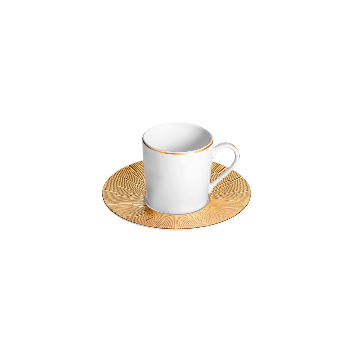 haviland-limoges-infini-or-kaffee-tasse-mit-untertasse image 1