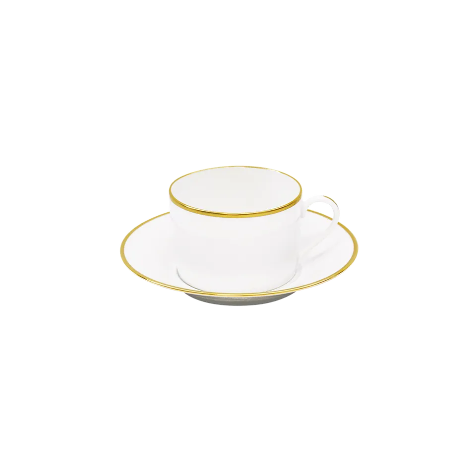 haviland-limoges-orsay-teetasse-mit-untertasse-or image 1