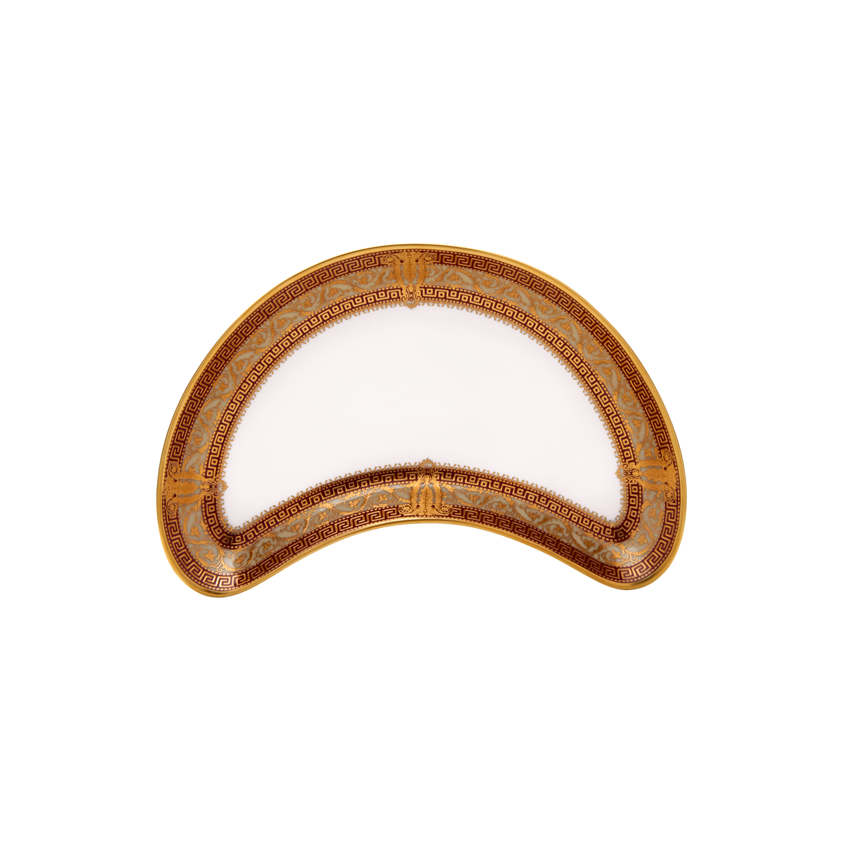 haviland-limoges-salon-murat-kirsch-gold-halbmondteller-porzellan image 1