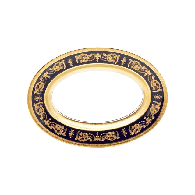 haviland-limoges-imp-rator-bleu-de-four-or-ravier-beilagenschale image 1