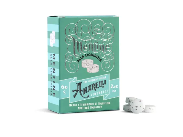 amarelli-lakritz-minzbonbons-60-g-klassische-hartbonbons image 1