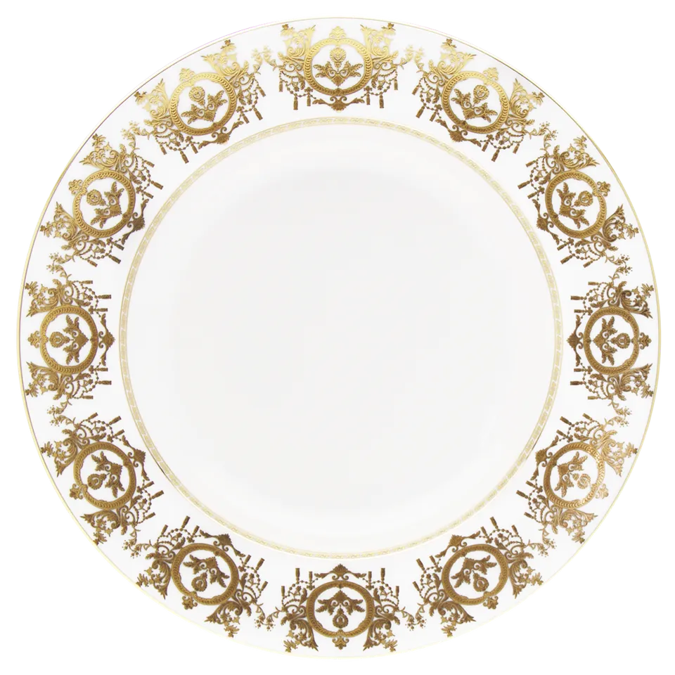 haviland-limoges-plat-rond-creux-ritz-imp-rial-blanc-ritz-paris image 1
