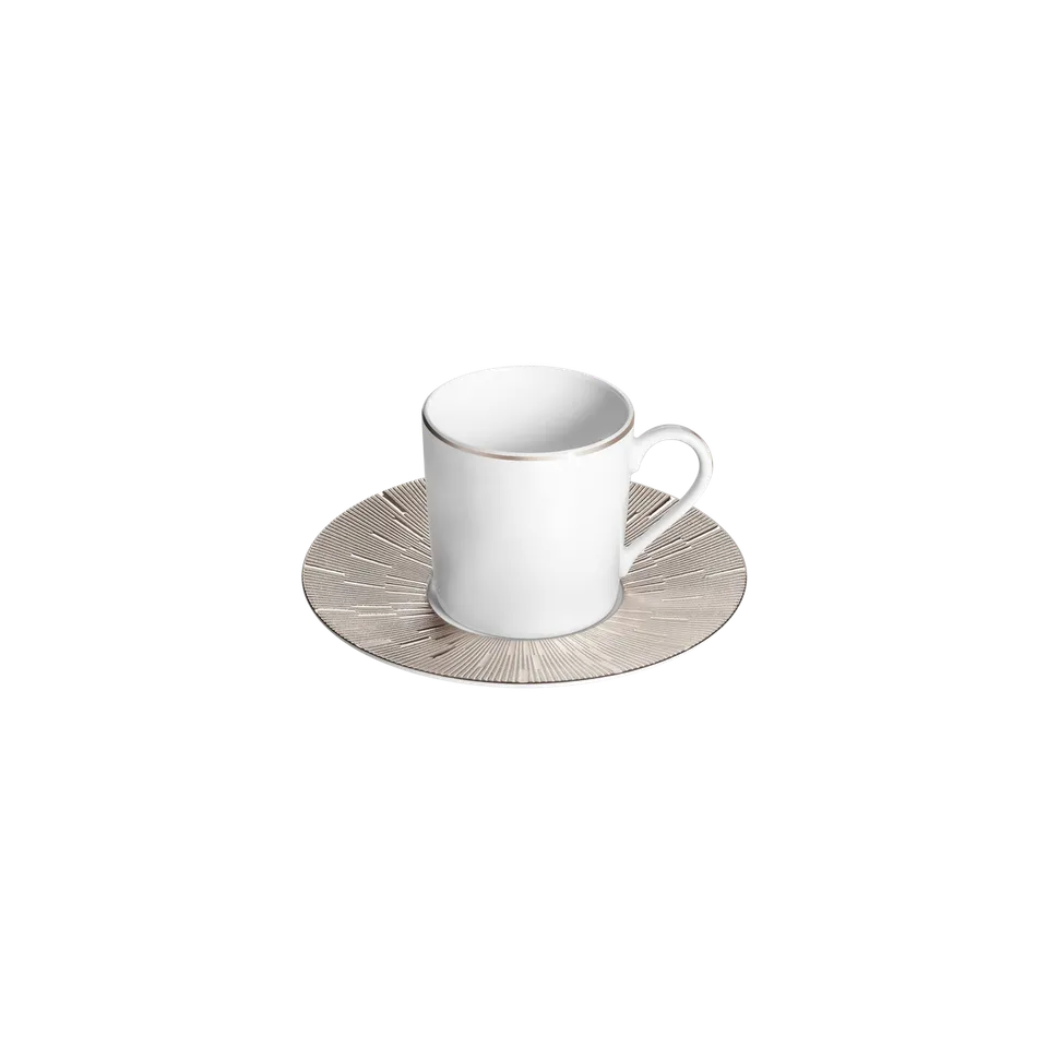 haviland-limoges-infini-platine-kaffee-tasse-mit-untertasse image 1