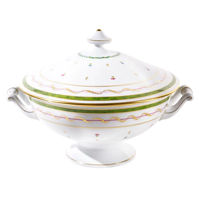 haviland-limoges-vieux-paris-vert-soupi-re-suppenterrine-porzellan image 1