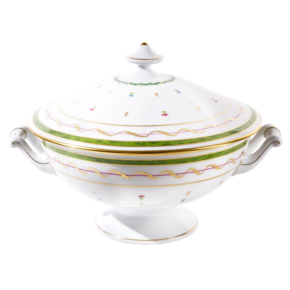 haviland-limoges-vieux-paris-vert-soupi-re-suppenterrine-porzellan image 1