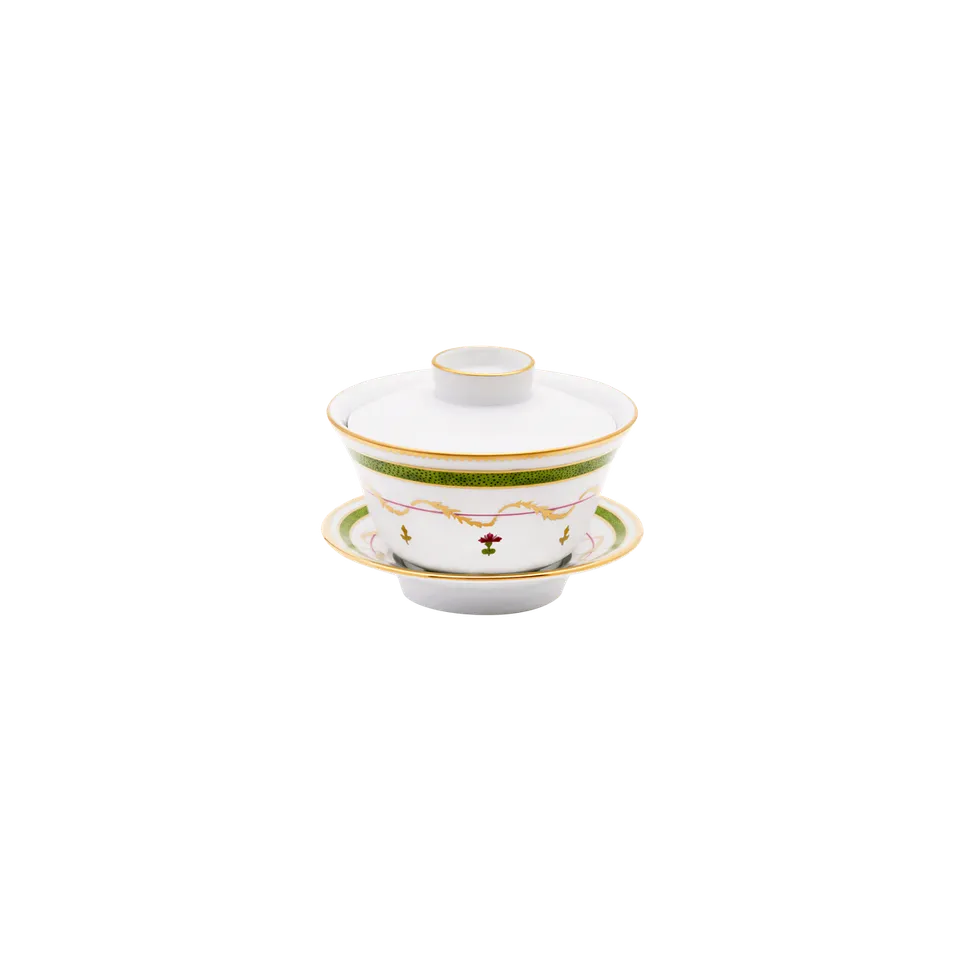 haviland-limoges-vieux-paris-vert-teetasse-mit-untertasse-chinesisch image 1
