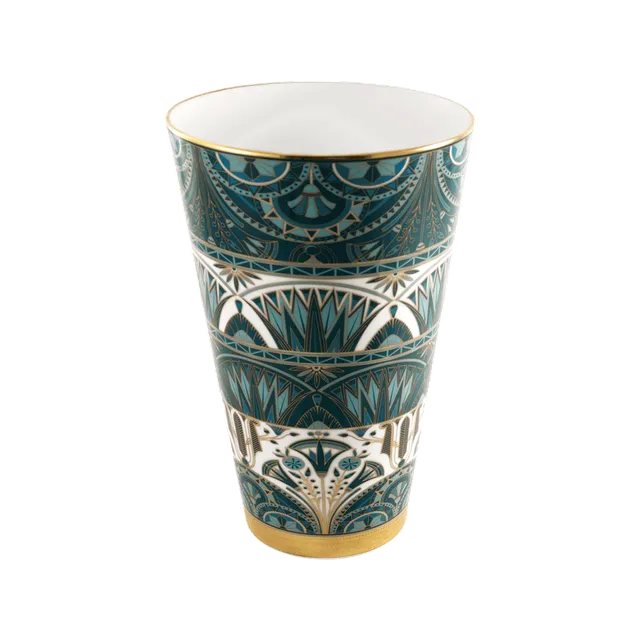haviland-limoges-vase-gro-es-modell-r-ves-du-nil-vert-or-gr-n-gold image 1