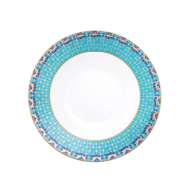 haviland-limoges-portofino-assiette-creuse-aile-tiefer-teller-mit-fahne image 1
