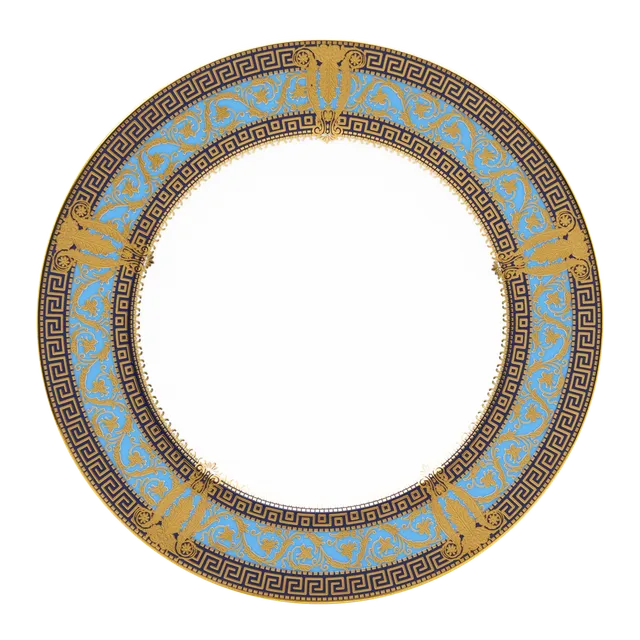 haviland-limoges-salon-murat-speiseteller-bleu-ciel-or image 1